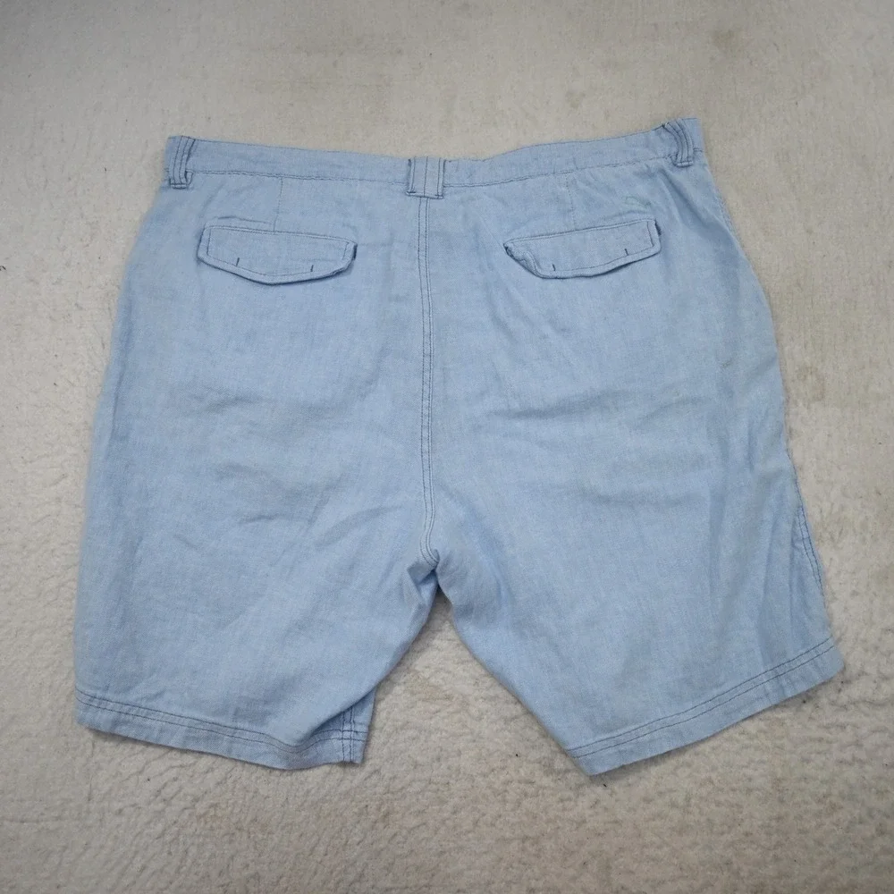 Tommy Bahama Shorts Mens‎ 40 Blue Linen Blend Flat Front Pockets 10